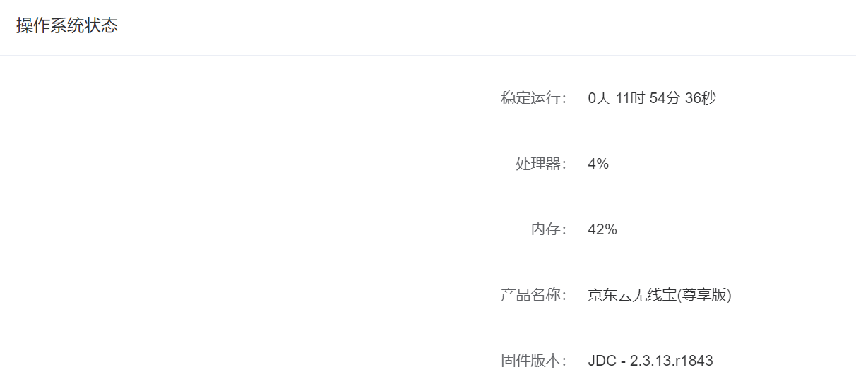 京东云第一代路由宝128G尊享版记录
