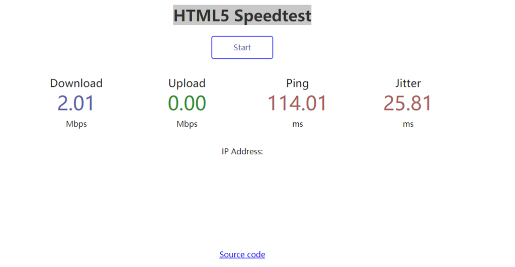 居然成功了！图形版的测速工具 html5 speedtest